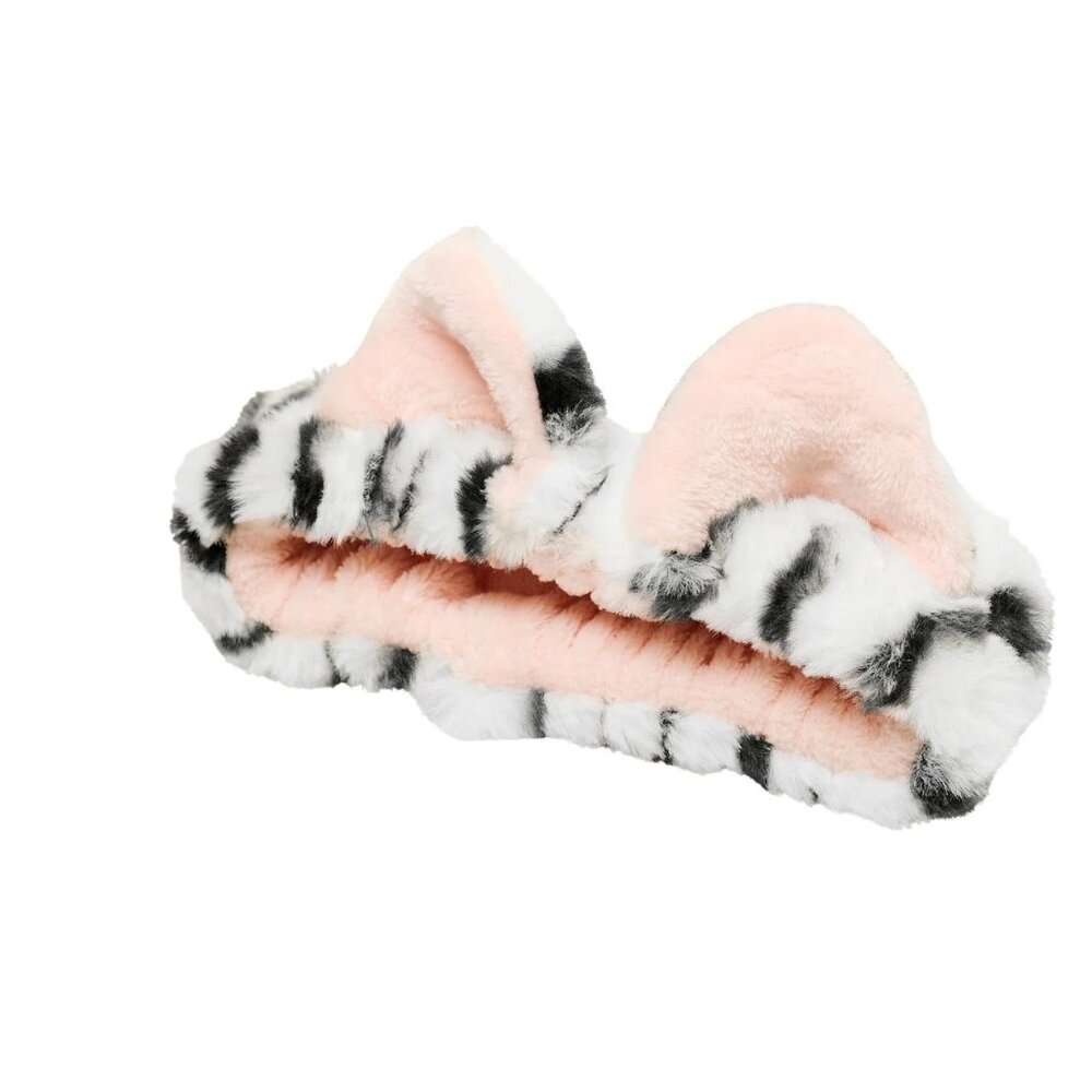 Meow Time Plush Headband For Makeup Masking & Cleansing Soft SpaLife Beauty